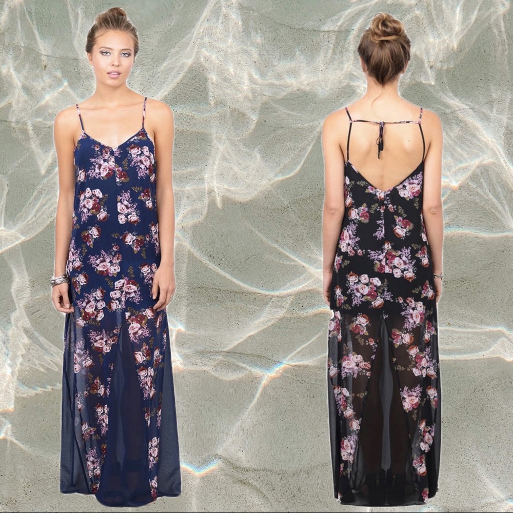 🌸 Tobi Navy “Summer Spirit” maxi dress 🌸